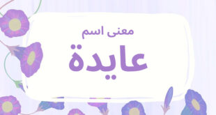 معنى اسم عايدة