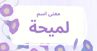 معنى اسم لميحة